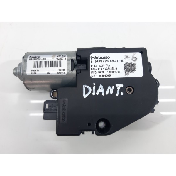 Motor Vidro Solar Teto Dianteiro X6  2014/2018